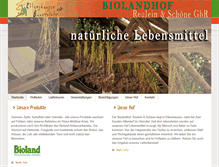Tablet Screenshot of biolandhof-trube.de